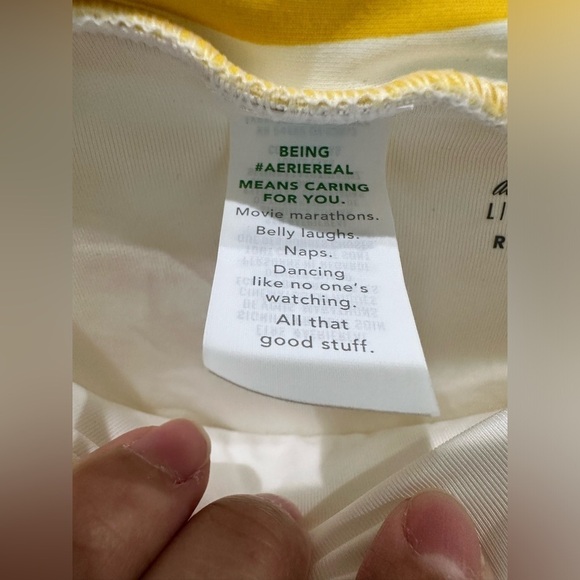 Aerie Cut Out Tie High Cut Cheeky Bikini BOTTOM ONLY - Picture 7 of 9